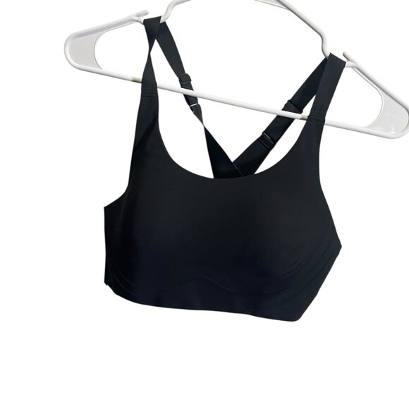 Gymshark Medium Adjustable Black Sports Bra With Cross Back - Picture 2 of 4